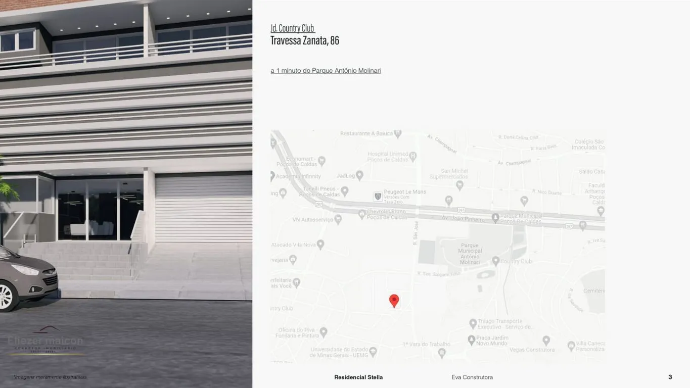 Imagem Apartamento a venda - 3 quartos ou 2 suítes Residencial stella | Poços de caldas