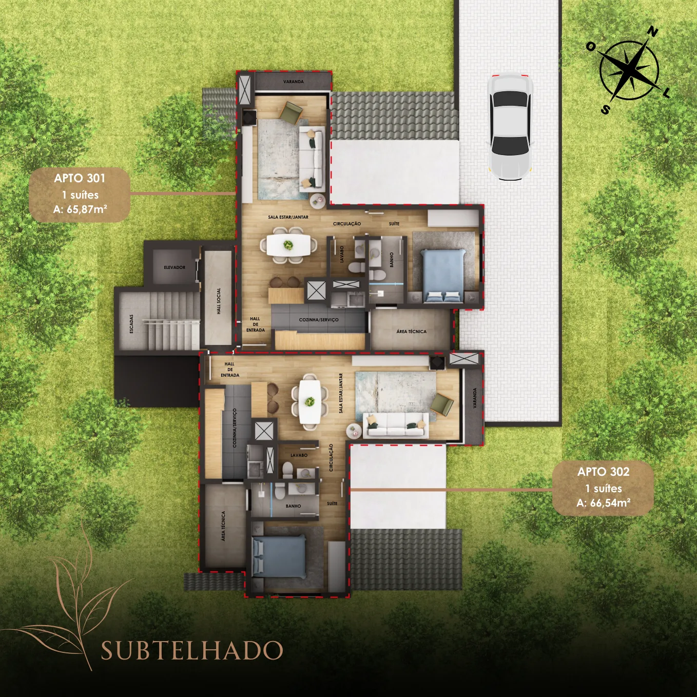 Imagem Apartamento à venda em Gramado, Tirol, com 2 quartos, 85.92m2