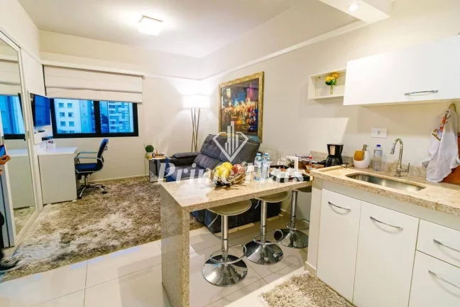 Imagem Flat disponível para venda no Ninety Hotel no Jardim Paulista, com 33m², 1 dormitório e 1 vaga