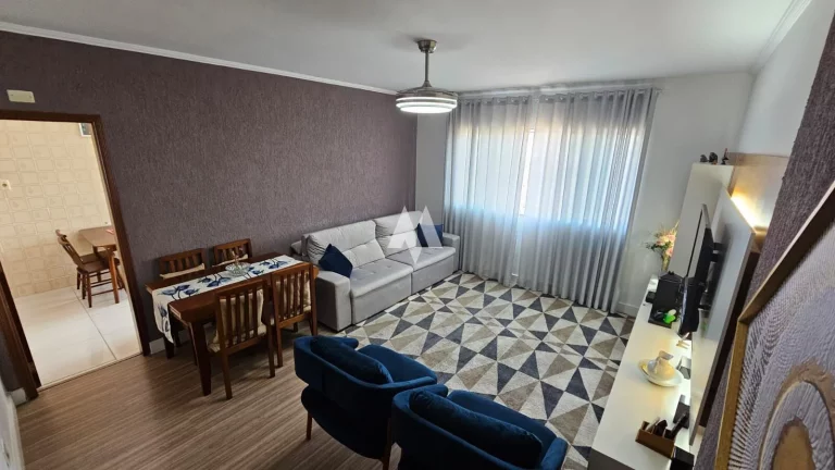 Imagem Apartamento Aconchegante na Vila Belmiro com 02 quartos (01 suíte), garagem demarcada na escritura.