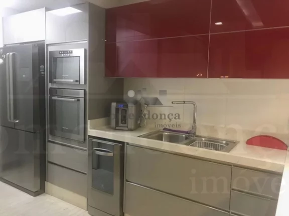Imagem Apartamento fino acabamento, todo decorado, repleto de armários, com terraço gourmet, amplo e com ...