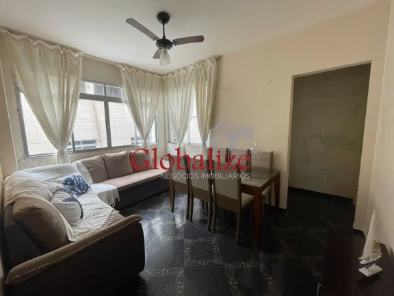 Imagem Apartamento à venda na praia,1 dormitório, Aparecida em Santos com vaga coletiva. R$425.000,00