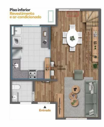 Imagem Sobrado com 2 dormitórios à venda, 89 m² por R$ 470.000,00 - Ponte Nova - Extrema/MG