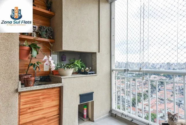 Imagem Apartamento à Venda Na Saúde Com 2 Dormitórios Sendo 1 Suíte e 2 Vagas - Varanda Gourmet