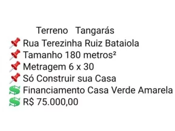 Imagem Bauru/SP, Bairro Tangaras, Terreno 180m²