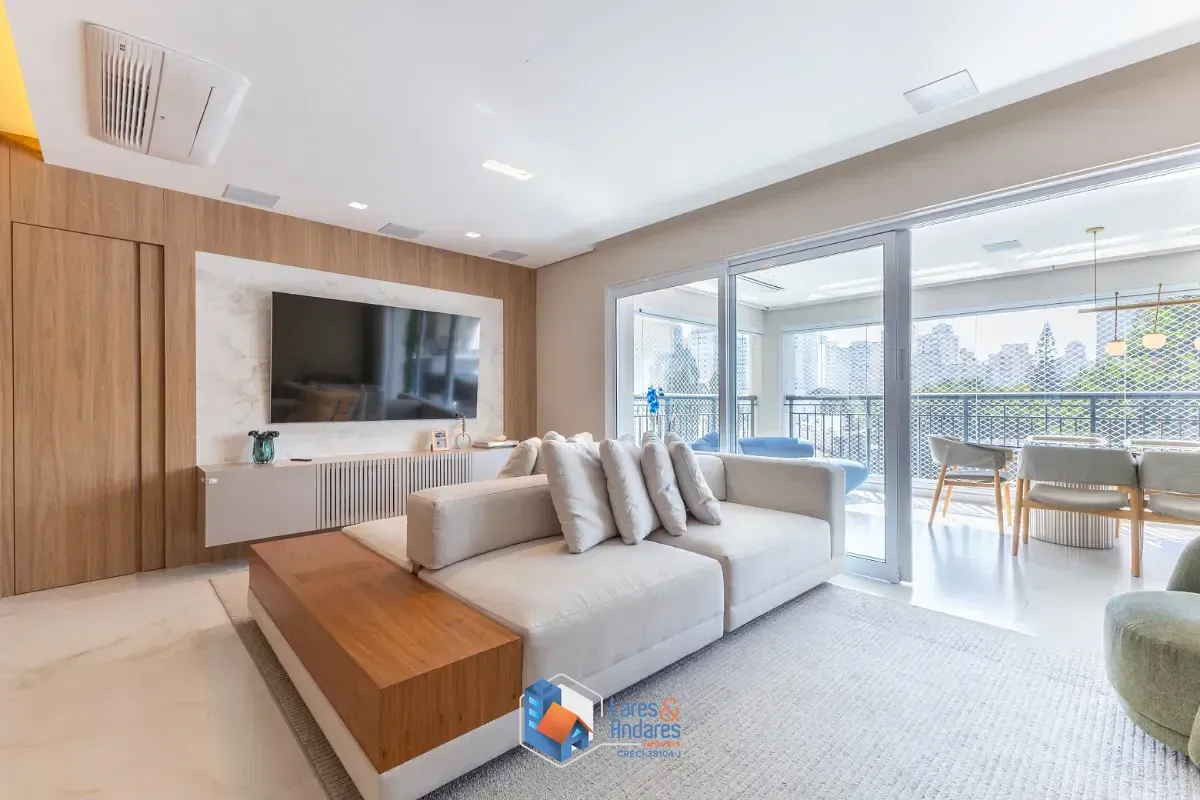 Foto do imóvel Apartamento para venda em Moema com 3 quartos, sendo 3 suítes, 170m² em Avenida Cotovia