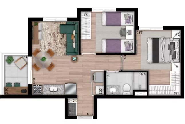 Imagem CHOICE ROOF PARK MORUMBI - Studio de 27m², excelente localização, próximo à Estação Vila Sônia!
