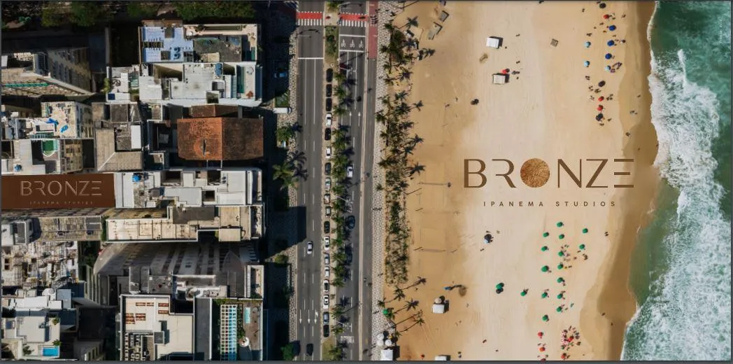 Imagem Bronze Ipanema Studios - Piscina de Borda Infinita com Vista Mar | Zona Sul