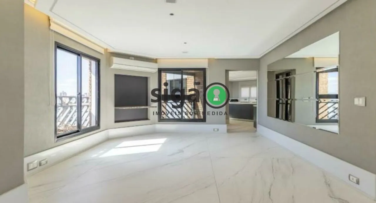 Imagem Cobertura duplex com 440m², 4 quartos sendo 2 suites, 4 vagas Sem Mobilia, Campo Belo