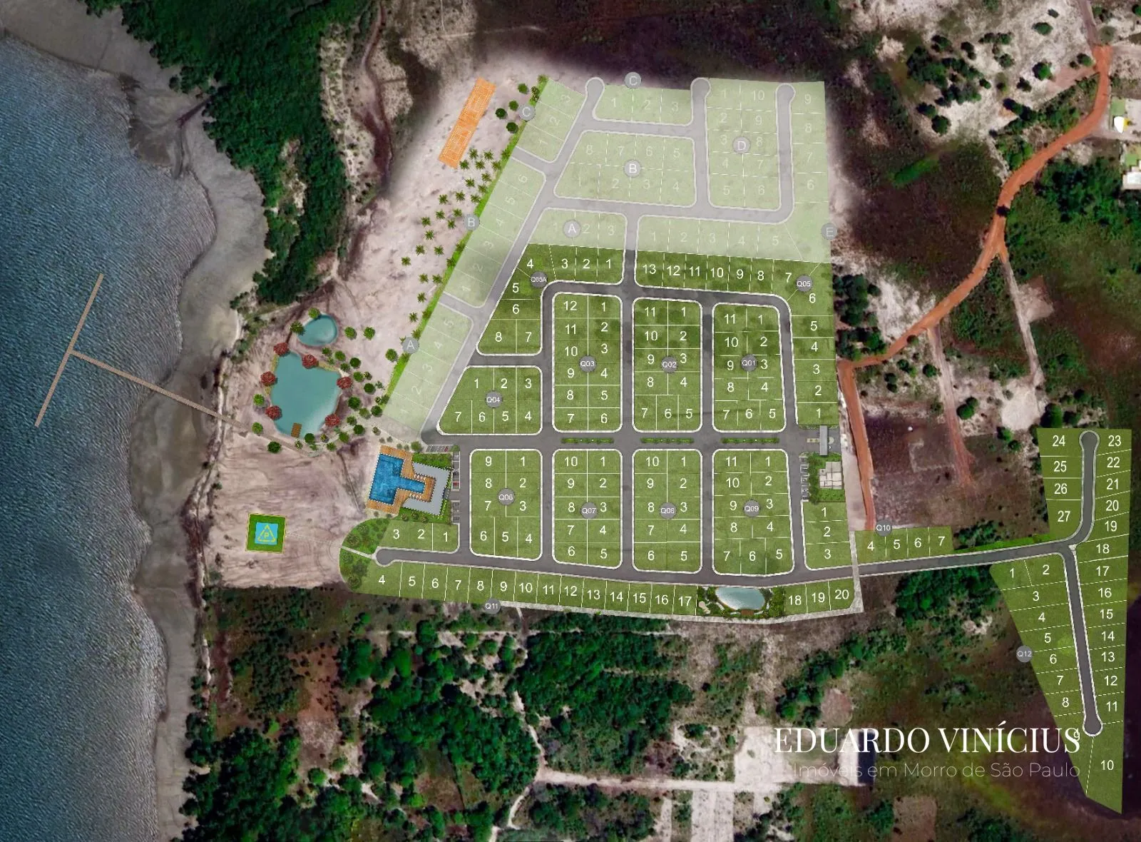 Imagem Lote 457m² com Vista Mar à Venda no Kiaroa Residence &amp; Marina | Península de Maraú