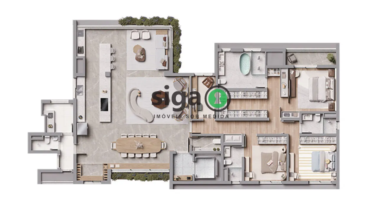 Imagem Apartamento à venda no Itaim Bibi de 219m² com 4 suítes e 4 vagas - São Paulo