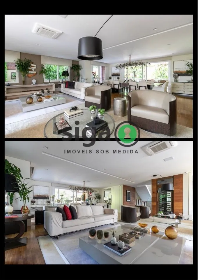 Imagem Casa em Condomínio de alto padrão no Brooklin Paulista com 4 suites Semi mobiliado