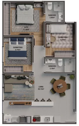 Imagem Ilha de Maiorca - Apartamento à venda no bairro Vila Operária - Itajaí/SC