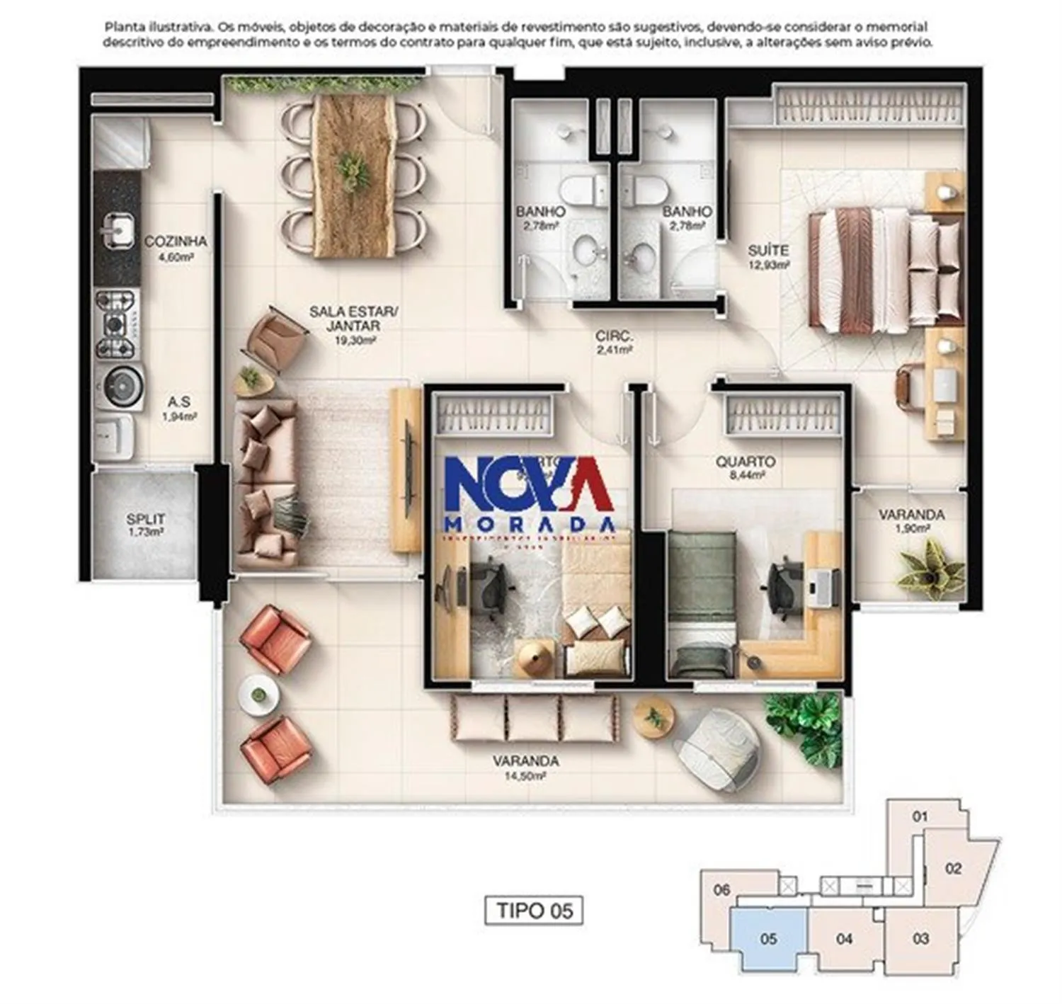 Imagem Apartamento com 3 quartos à venda em Vila Velha