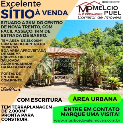 VENHA CONHECER O PARAÍSO NOVA TRENTINO! SÍTIO RECANDO DA ESPERANÇA Você está em busca de um refúgio tranquilo, próximo à natureza em Ribeirão da Velha Nova Trento SC