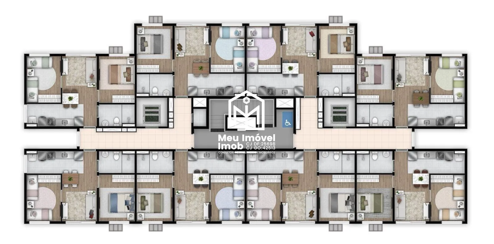 Imagem Now 29 APTO 2 Quartos 1 Vaga 46m² Ceilândia/DF