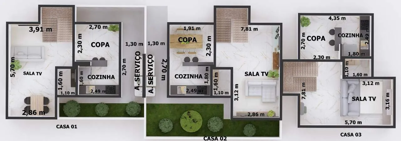 Imagem 3QUARTOS+SUÍTE+2VAGAS+FINAL DE OBRA+GEMINADA SOMENTE NA ÁREA DE SERVIÇO