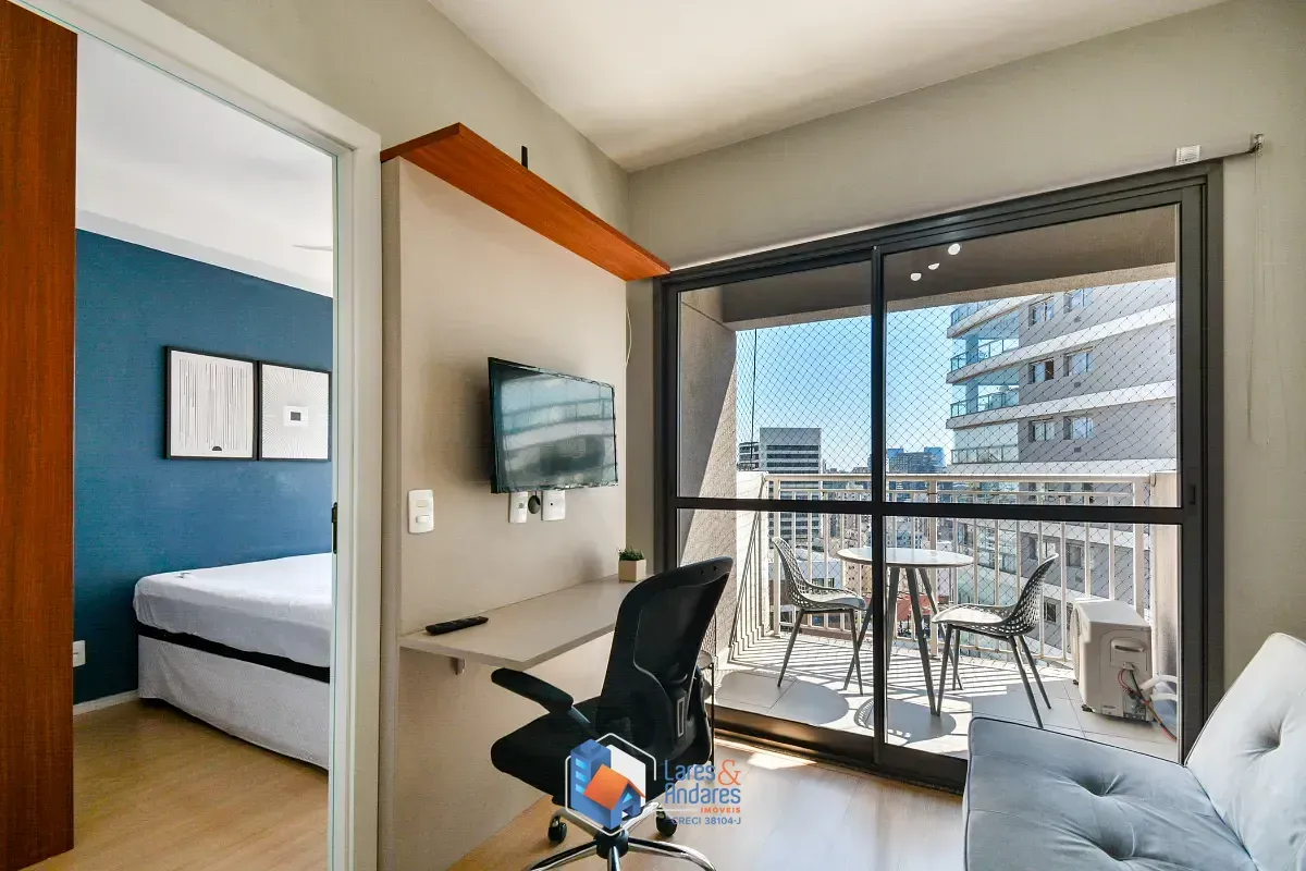 Imagem Apartamento para venda em Vila Nova Conceição com 1 quarto, sendo 1 suíte, 27m²