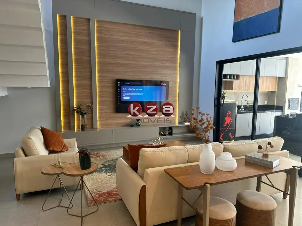 Imagem Espetacular Casa em Condomínio à Venda em Valinhos-SP 3 Quartos, 3 Suítes, 3 Salas Condomínio Le Village 287m²