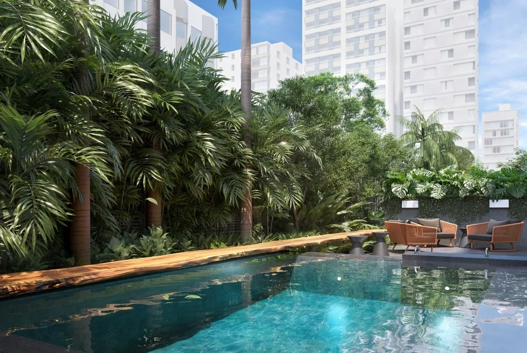 Imagem Uapé é um projeto com influências modernistas, que flutua na rua que leva o nome de um rio: Pará...