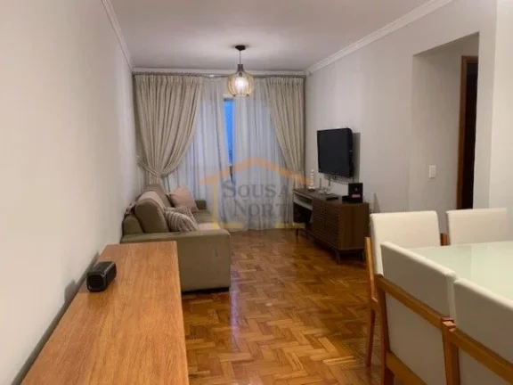 Imagem Apartamento com 70m², dispõe de 2 dormitórios, 2 banheiros, sendo um deles de serviço, sala para...
