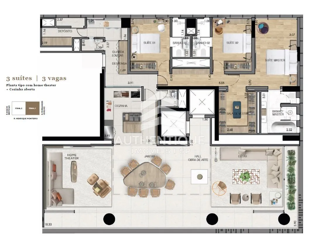Imagem PRACA HENRIQUE MONTEIRO PINHEIROS - Apartamento no bairro Pinheiros à venda