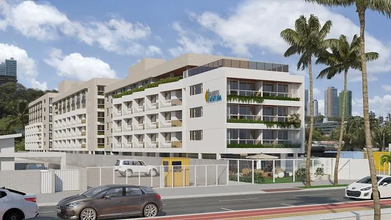 Imagem Apartamento mobiliado em Cabo Branco, 2 quartos sendo 1 suíte, lazer completo, piscina com vista e localização estratégica em João Pessoa.