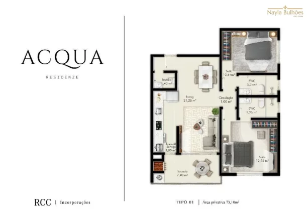 Imagem APARTAMENTO RESIDENCIAL em PALHOÇA - SC, PAGANI