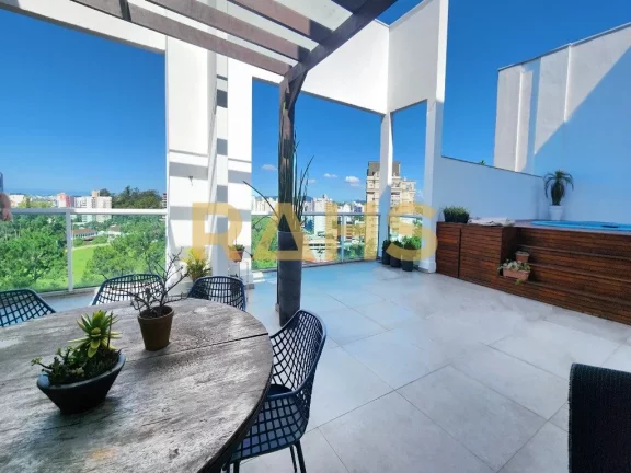 Imagem Cobertura Plana com Vista Incrível da Cidade São 240m² privativos distribuídos em 3 suítes, sal...
