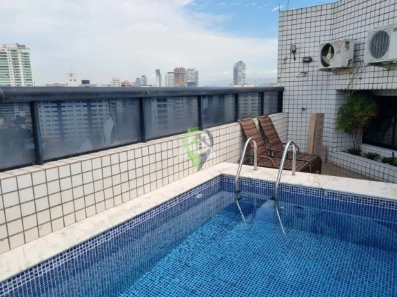 Imagem Cobertura com 4 dormitórios à venda, porteira fechada - Ponta da Praia - Santos/SP