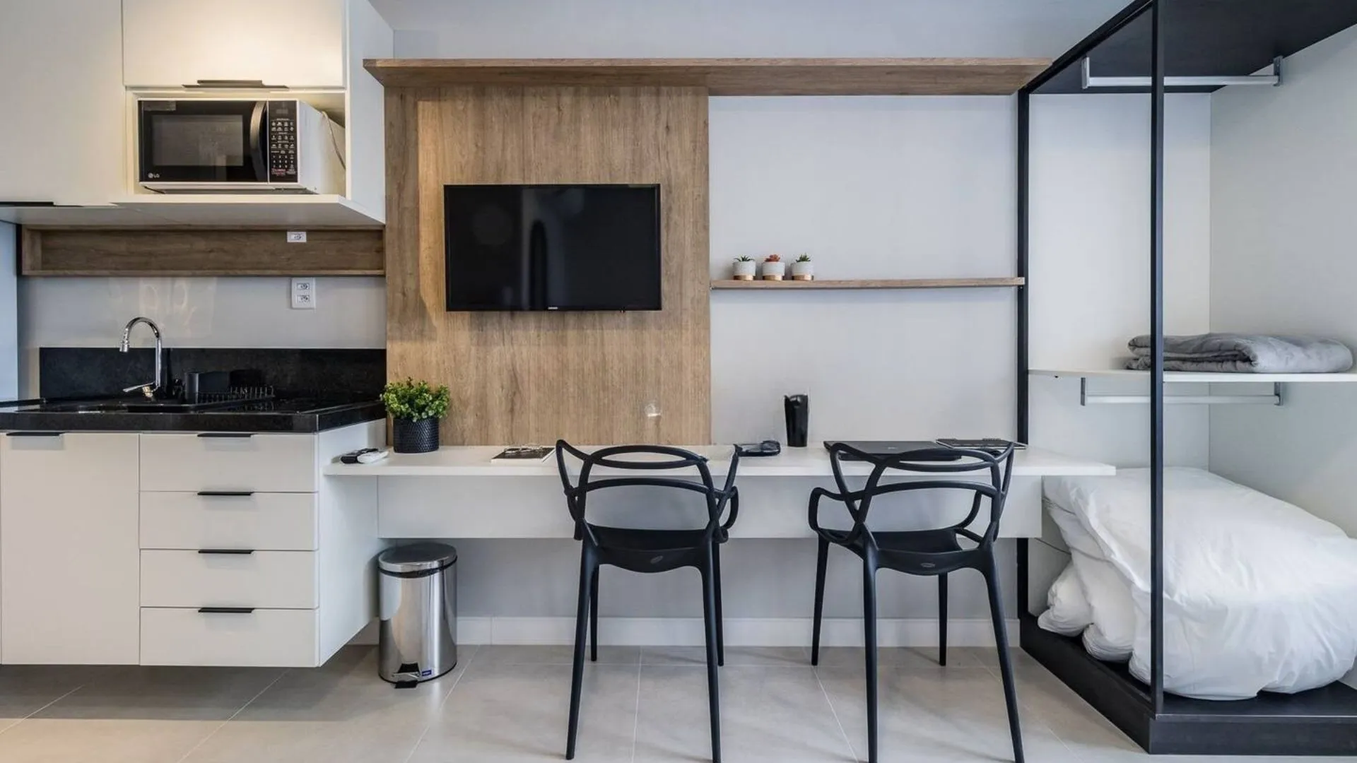 Imagem Studio completamente mobiliado e equipado, para comprar, localizado no GO Rio Branco
