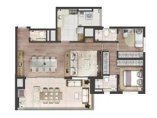 Imagem Greenwich Cyrela By Yoo, apartamento na Chácara Santo Antonio São Paulo, Condomínio Eastside e Westside