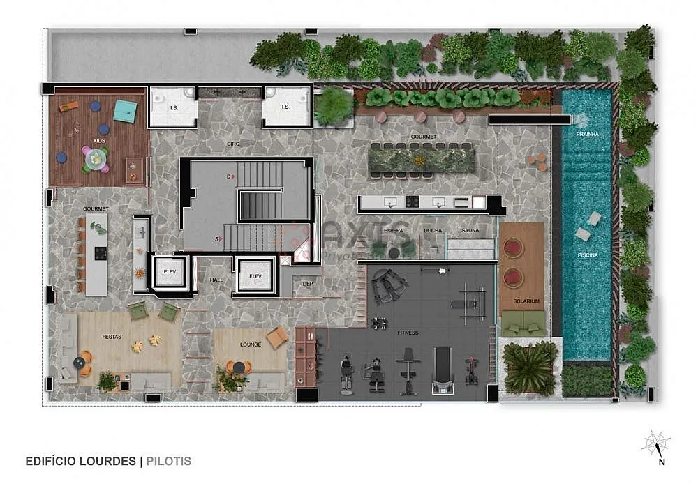 Imagem Apartamento 4 quartos em Lourdes - Lazer completo
