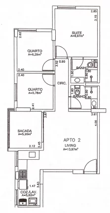 Imagem APARTAMENTO DE 63M², 3 DORMITÓRIOS SENDO 1 SUÍTE, VARANDA COM 1 VAGA A VENDA - PIRITUBA - SÃO PAULO / SP