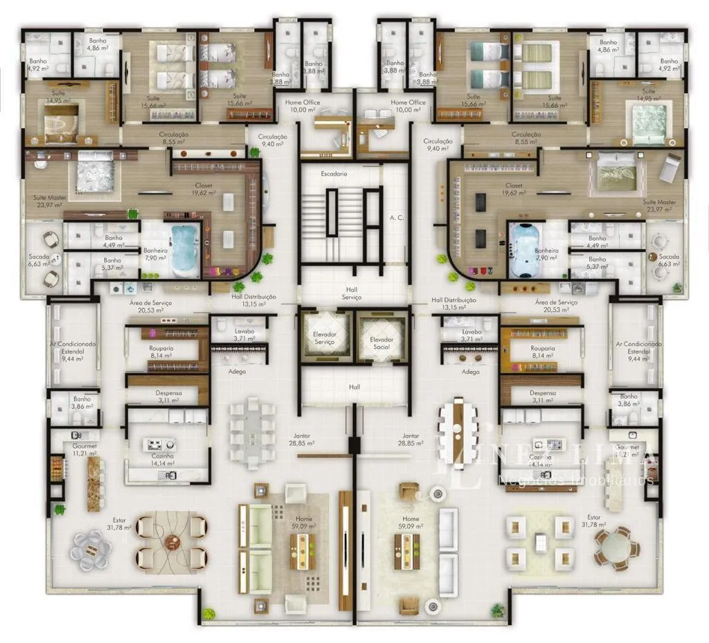 Imagem Apartamento para Venda em Itapema, CENTRO, 5 dormitórios, 5 suítes, 6 banheiros, 5 vagas