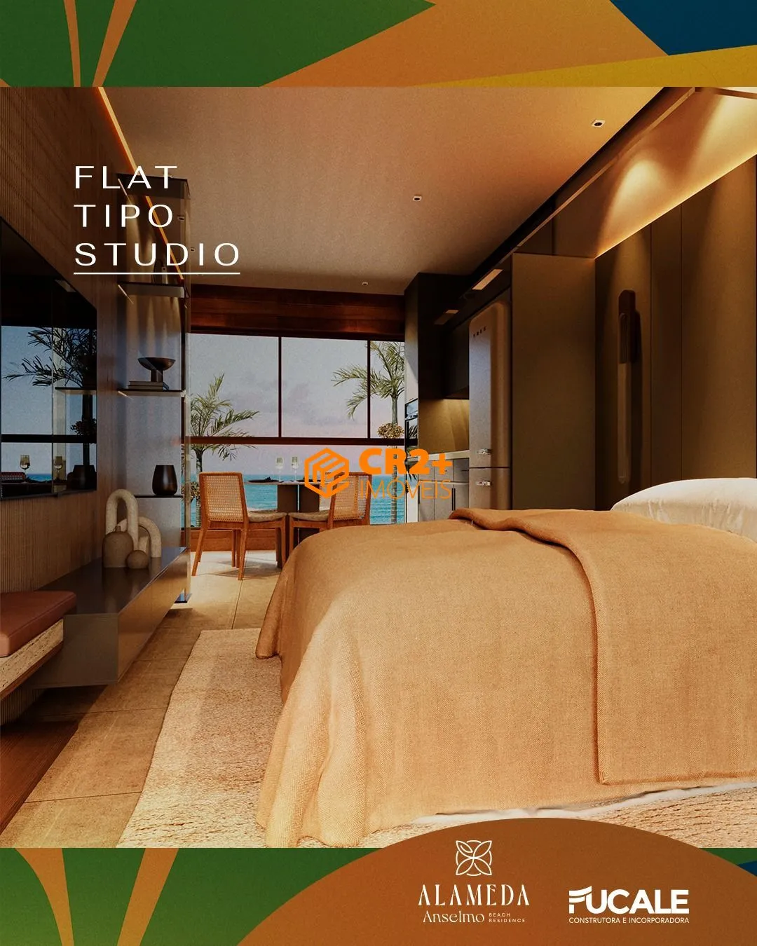 Imagem Flats á Venda de 26 á 49m² na Praia de Tamandaré.