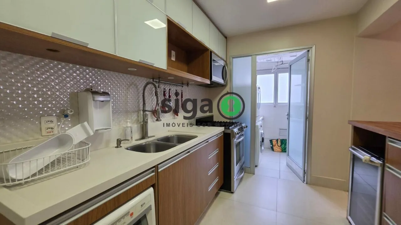 Imagem Brooklin - 105 m² - 2 dormitórios sendo 2 Suítes - Varanda Gourmet - Pronto para Morar