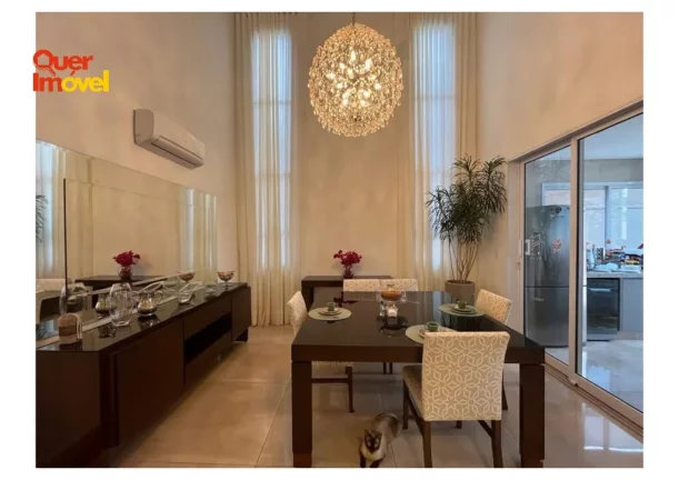 Imagem Luxuosa Casa em Condomínio à Venda em Ribeirão Preto-SP, Jardim Cybelli: 4 Quartos, 4 Suítes, 1 Sala, 5 Banheiros, 4 Vagas, 266,10 m².