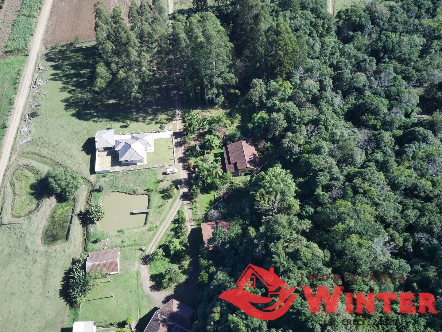 Imagem Chácara com casa e galpão com 6 hectares no Bananal, Feliz