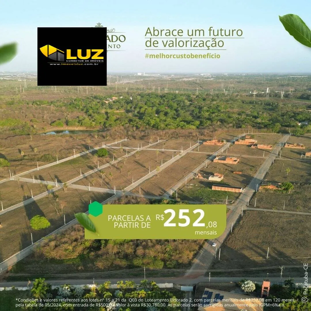 Imagem Realize o sonho do seu Lote Próprio! 
Loteamento Eldorado