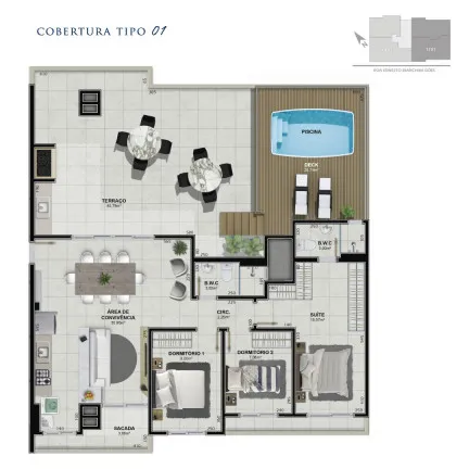 Imagem Apartamento com 3 Quartos à Venda, 78 m² em Próspera - Criciúma