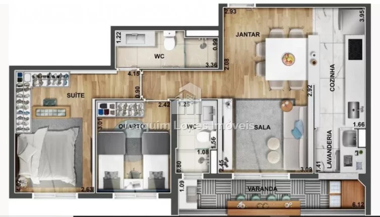 Imagem Lançamento Lago dos Patos! Apartamento de 2 Dorms (1S) 56m2