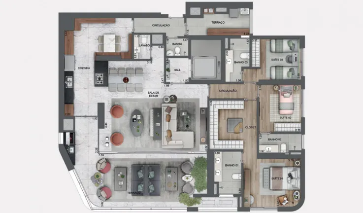 Imagem Apartamento com 3 Quartos à Venda, 196 m² em Chácara Santo Antônio (Zona Sul) - São Paulo