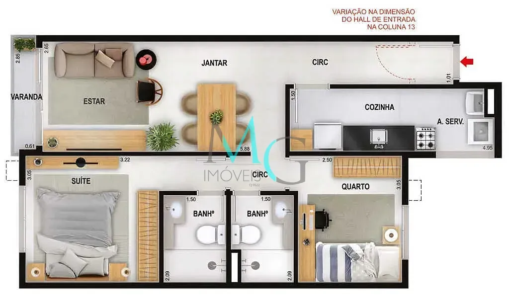 Imagem Cobertura Duplex à venda 2 Quartos 1 Suite 1 Vaga 133.31M² Freguesia (Jacarepaguá) Rio de Janeiro - RJ | Mode Freguesia