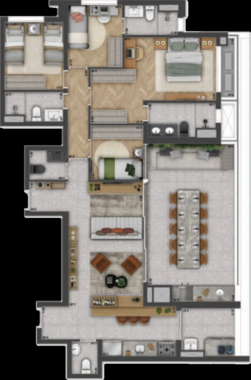 Imagem Venda - Apartamento de 4 quartos com 2 suítes na Vila Mariana, São Paulo - Condomínio Haus Mitre Reserva Vila Mariana