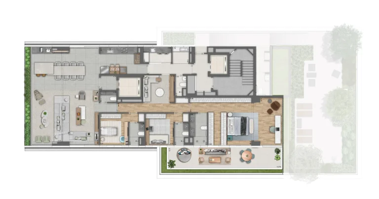 Imagem Apartamento com 240m2, 3 suítes e 3 vagas a venda no Jardins, São Paulo