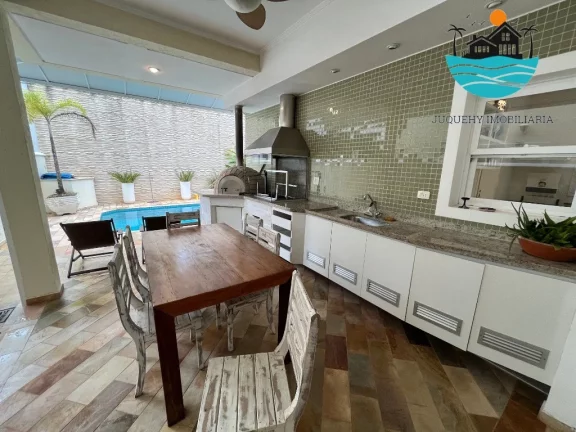 Imagem Aluguel Juquehy anual e Temporada - Casa em condomínio fechado com 4 suítes, piscina privativa a 100m da praia - máx. 10 pessoas | Juquehy Imobiliária