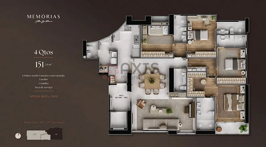 Imagem Apartamento 4 Suítes em Lourdes - Lazer completo