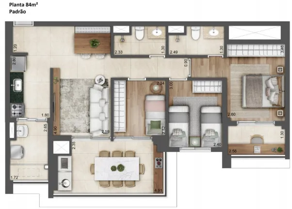Imagem Apartamento com 3 Quartos à Venda, 82 m² em Brás - São Paulo