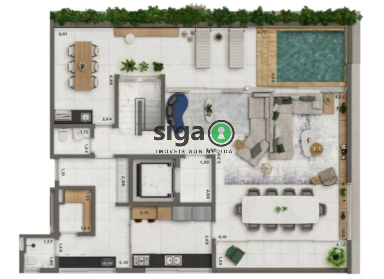 Imagem Cobertura Duplex para venda na Vila Nova Conceição 04 suítes, São Paulo - SP